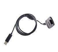 REY Câble de chargeur pour Xbox 360, manette sans fil, USB, 1,80 m, noir