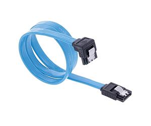 REY Câble SATA III SATA 3 Data Cable HDD SSD Connection Elbow 90º Angled Connector Blue