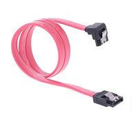 REY Câble SATA III SATA 3 Data Cable HDD SSD Connection Elbow 90º Angled Connector Rouge