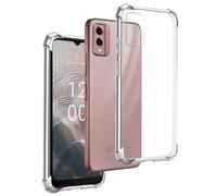 REY Coque Anti-Shock pour Nokia C32 4G - Nokia C22 4G, TPU Transparent en Silicone Antichoc