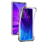 REY Coque Anti-Shock pour Oppo REALME 5-5S - 5i - 6i - C3, TPU Transparent en Silicone Antichoc
