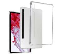 REY Coque Anti-Shock pour Samsung Galaxy Tab S8 11", TPU Transparent en Silicone Antichoc