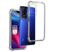 REY Coque Anti-Shock pour TCL 505 4G, TPU Transparent en Silicone Antichoc