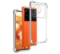 REY Coque Anti-Shock pour Vivo X80 Pro 5G, TPU Transparent en Silicone Antichoc
