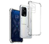 REY Coque Anti-Shock pour XIAOMI Black Shark 5 Pro, TPU Transparent en Silicone Antichoc