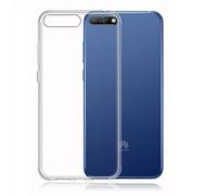 REY Coque pour Huawei Y6 2018, TPU Transparent en Silicone, Ultra Fine 0.33mm
