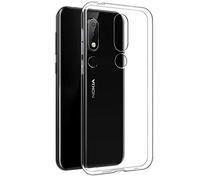 REY Coque pour Nokia 6.1 Plus 2018 - Nokia X6, TPU Transparent en Silicone, Ultra Fine 0.33mm