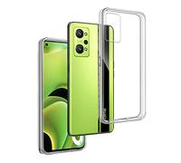 REY Coque pour REALME GT Neo 2 5G - Q5 Pro - 9 4G - GT Neo 3T - REALME GT 2, TPU Transparent en Silicone, Ultra Fine 0.33mm