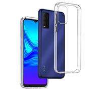 REY Coque pour TCL 205, TPU Transparent en Silicone, Ultra Fine 0.33mm