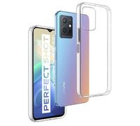 REY Coque pour Vivo Y55 5G - Vivo Y75 5G - Vivo T1 5G - Vivo Y33S 5G - Vivo IQOO Z5 5G, TPU Transparent en Silicone, Ultra Fine 0.33mm