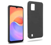 REY Coque pour ZTE Blade A52 Lite, TPU Noir en Silicone, Ultra Fine 0.33mm