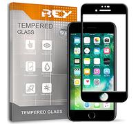 REY ELECTRÓNICA Verre Trempé 3D pour iPhone 7 / iPhone 8 / iPhone SE 2020 / IPHONE SE 2022 5G, Noir, Protecteur d'écran qualité supérieure, Protection Complète, 3D, 4D, 5D