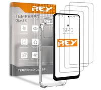 REY Lot de 3 Verre Trempé et Coque Anti-Shock pour HMD Pulse 4G - Pulse Pro 4G - Pulse+ 4G, Verre trempé et Silicone TPU Haute résistance