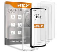 REY [Lot de 3] Verre Trempé et Coque pour OUKITEL WP200 Pro, Verre trempé et Silicone TPU Haute résistance