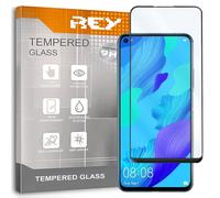REY Verre Trempé 3D pour Huawei Nova 5T, Noir, Protecteur d'écran qualité supérieure, Protection Complète, 3D, 4D, 5D