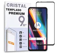 REY Verre Trempé 3D pour Motorola Moto G 5G Plus, Noir, Protecteur d'écran qualité supérieure, Protection Complète, 3D, 4D, 5D