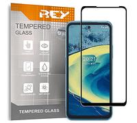 REY Verre Trempé 3D pour Nokia XR20, Noir, Protecteur d'écran qualité supérieure, Protection Complète, 3D, 4D, 5D