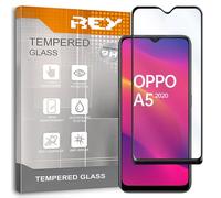 REY Verre Trempé 3D pour Oppo A5 2020 Oppo A9 2020, Noir, Protecteur d'écran qualité supérieure, Protection Complète, 3D, 4D, 5D
