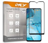 REY Verre Trempé 3D pour Oppo Find X2 Lite, Noir, Protecteur d'écran qualité supérieure, Protection Complète, 3D, 4D, 5D