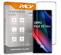 REY Verre Trempé 3D pour Oppo Find X3 Neo, Noir, Protecteur d'écran qualité supérieure, Protection Complète, 3D, 4D, 5D