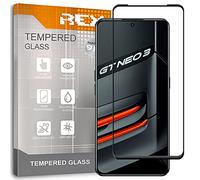 REY Verre Trempé 3D pour Oppo REALME GT Neo 3, Noir, Protecteur d'écran qualité supérieure, Protection Complète, 3D, 4D, 5D