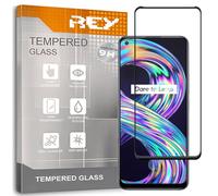 REY Verre Trempé 3D pour REALME 8i - NARZO 50, Negro, Noir, Protecteur d'écran qualité supérieure, Protection Complète, 3D, 4D, 5D