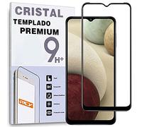 REY Verre Trempé 3D pour Samsung Galaxy A12 - Galaxy M12, Noir, Protecteur d'écran qualité supérieure, Protection Complète, 3D, 4D, 5D