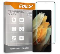 REY Verre Trempé 3D pour Samsung Galaxy S22 Ultra, Noir, Protecteur d'écran qualité supérieure, Protection Complète, 3D, 4D, 5D