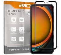 REY Verre Trempé 3D pour Samsung Galaxy XCOVER 7, Noir, Protecteur d'écran qualité supérieure, Protection Complète, 3D, 4D, 5D