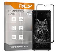 REY Verre Trempé 3D pour ULEFONE Armor X16 - X16 Pro - X31 - X31 Pro, Noir, Protecteur d'écran qualité supérieure, Protection Complète, 3D, 4D, 5D