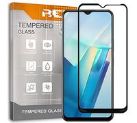 REY Verre Trempé 3D pour Vivo V25 5G - Vivo X80 Lite, Noir, Protecteur d'écran qualité supérieure, Protection Complète, 3D, 4D, 5D