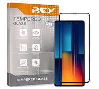 REY Verre Trempé 3D pour XIAOMI POCO M6 Pro 4G, Noir, Protecteur d'écran qualité supérieure, Protection Complète, 3D, 4D, 5D