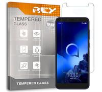 REY Verre Trempé pour ALCATEL 1S, Protecteur d'écran qualité supérieure