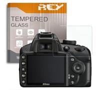 REY Verre Trempé pour Appareil Photo Nikon D3100 - D3200 - D3300 - D3400 - D3500, Protecteur d'écran qualité supérieure