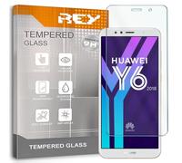 REY Verre Trempé pour Huawei Y6 2018, Protecteur d'écran qualité supérieure
