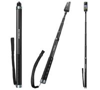 REYGEAK insta-360 Selfie Stick X4,59 Pouces /150CM de Long Invisible Selfie Stick avec Filetage 1/4, Monopode d'extension étanche en Fibre de Carbone pour insta-360 X5 / X3 / x2 /OSMO 360