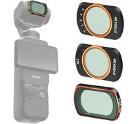 REYGEAK Lot de 3 filtres à effet magnétique compatibles avec DJI Osmo Pocket CPL Black Diffusion 1/4 ND1-5 Filtres Accessoires