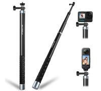 REYGEAK Perche à selfie extensible en fibre de carbone pour Insta360, monopode polaire extensible pour GoPro Max Hero 11 10 9 8, DJI Osmo Action 4/Action 3 et autres caméras (2,7 m/270 cm)