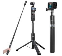REYGEAK Perche à Selfie Invisible de 150 cm pour Appareil Photo Insta360 et 360 | Perche d'extension pour DJI Osmo Action 5 Pro/4, GoPro | Poignée étanche avec Base trépied et poignée