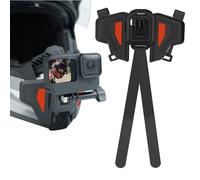 REYGEAK Sangle de Casque de Moto avec mentonnière pour GoPro Hero 10 Hero 9 Hero 8 Hero 7/6/5/4 DJI Osmo Action，Insta 360 et la Plupart des caméras d'action de Sport (Améliorer)