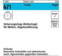 Reyher 471a Circlip 19 x 1,2 Acier inoxydable (50 pièces)