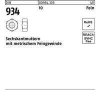 Reyher 934-10 Ecrous hexagonaux M 24x2 acier brut (25 pièces)