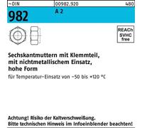 Reyher 982 V2a Ecrous de sécurité M 10 forme haute (500 pièces)