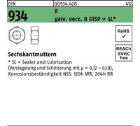 Reyher DIN 934 8 M12 gal Zn 8 DiSP + SL gal ZnDi S