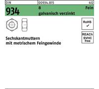 Reyher DIN 934 8 M48x2 galv. zingué gal Zn S