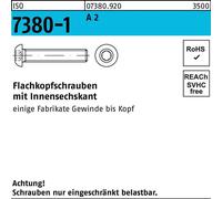 Reyher ISO 7380 V2A Têtes plates. 3x 8 (500 pièces)
