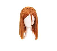 REYHS Anime Jujutsu Kaisen Cosplay Nobara Kugisa Perruques Nobara Kugisaki Golden Orange Cheveux synthétiques résistants à la chaleur Cosplay Perruque + Bonnet de perruque