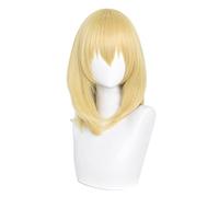 REYHS Perruque de cosplay avec château en mouvement - Perruque blonde pour déguisement d'Halloween - Pour fête costumée, spectacle d'anime, cosplay, concerts, quotidien