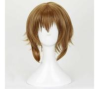 REYHS Perruque Fueguchi Hinami Cosplay pour Tokyo Ghoul, perruque courte brune, perruque de costume d'Halloween, pour Halloween, fête costumée, spectacle d'anime, concerts, Dawig