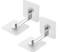 REYIN-CHHN Lot de 2 ancrages muraux adhésifs pour meubles, outil transparent anti-basculement, dispositif anti-chute pour meubles, kit de sangles anti-basculement pour protéger les bébés